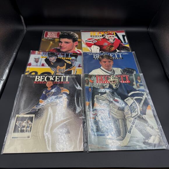 Beckett Hockey Monthly Magazine Lot of 6 1991 Issue #7, 8, 11, 12, 14, 15 - Picture 1 of 16